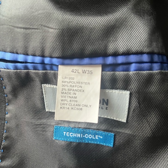 ‼️Kenneth Cole Reaction Slim Fit Suit Set - 42L - Picture 5 of 6